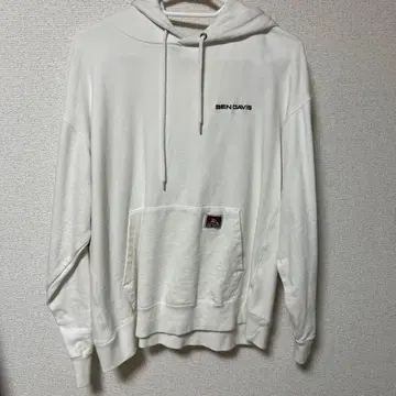 BEN DAVIS 후드 부착 화이트 후드티