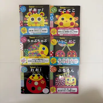 [미사용 새상품] Sassy 아기 그림책 까꿍 그림책 6권 세트 2
