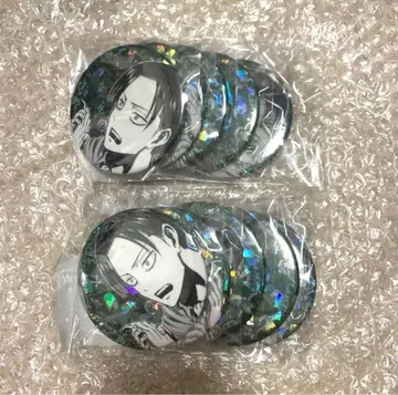 진격의 거인 anique birthday 홀로그램 캔뱃지 리바이