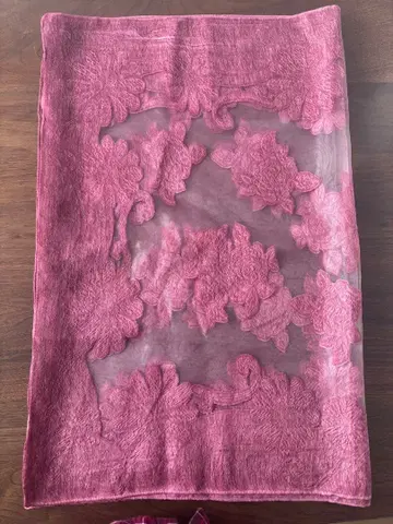 꽃무늬 레이스 스톨 빨간색 계열 핑크 계열 시스루