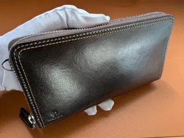 정가 2.8만 미사용 아틀리에 히로 천연 가죽 라운드 지퍼 장지갑