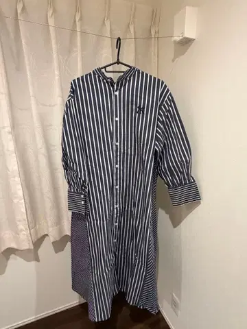 로페피크닉 MLBCOLLECTION BY JUN 리본 타이 셔츠 원피스