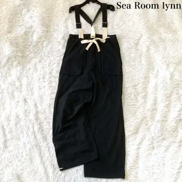 Sea Room lynn 크레이프 코튼 워크 살로펫 S 블랙