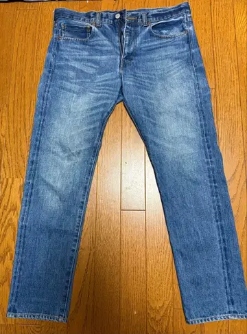 스트레이트 데님 팬츠 파랑