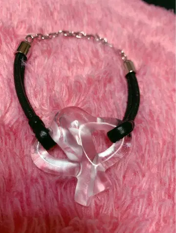 LALIQUE 크리스탈 리본 팔찌