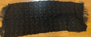 블랙 레이스 프린지 스톨 숄 이탈리아