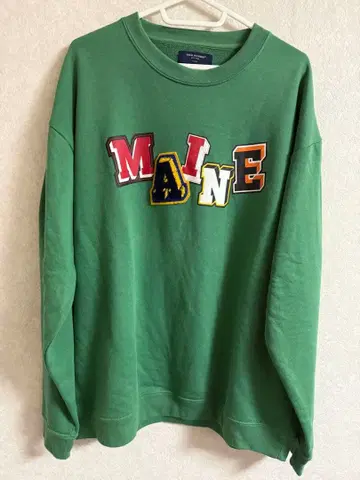 백 넘버 메인 자수 그린 트레이닝복