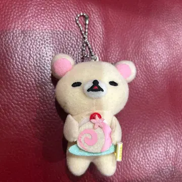 코리락쿠마 봉제 인형 마스코트 키체인 벚꽃 라떼 키링 2013