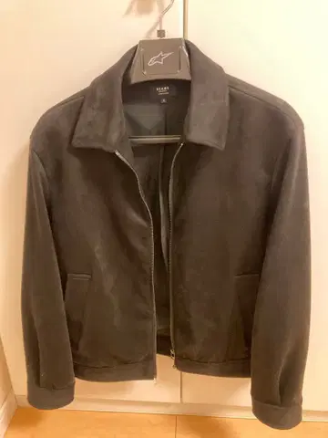 BEAMS 블랙 스웨이드 자켓 S 사이즈