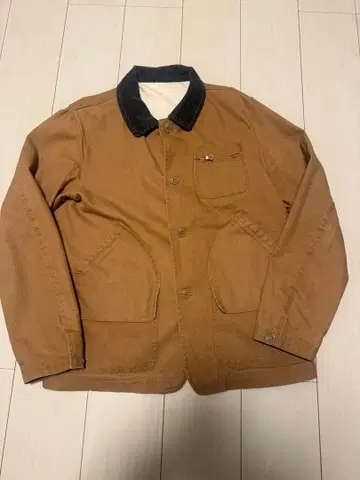 브라운 코튼 자켓 코듀로이 옷깃