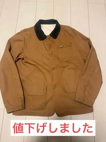 브라운 코튼 자켓 코듀로이 옷깃