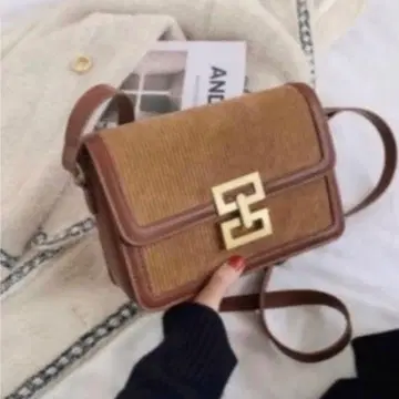 [ 택 포함 새상품 ] 코듀로이 숄더백