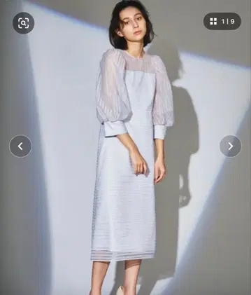 그레이스 콘티넨탈 원피스 퍼프 슬리브 스커트