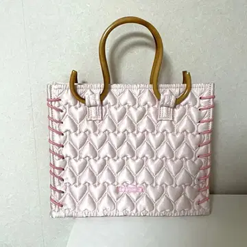 [컨디션 최상] Samantha Thavasa 핑크 퀼팅 하트형 백