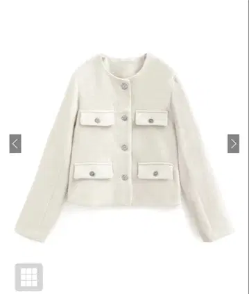 GRL 그레일 노카라 트위드 자켓 dk1334