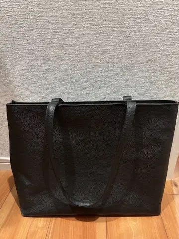 해시태그 가죽 토트 백 HushTug