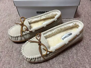 MINNETONKA 미네통카 모카신 25 8 39 베이지 스웨이드