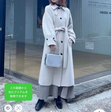 UNITED TOKYO 2way 스텐 코트 아이보리 사이즈 2