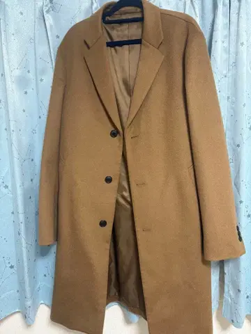 유니클로 UNIQLO 울 베이지 롱 코트