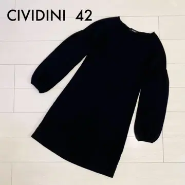 CIVIDINI 치비디니 니트 원피스 캐시미어 블랙 42