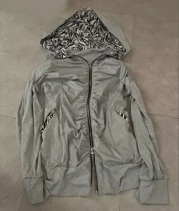 00s 제브라 후드 원피스 락 다크 코어 헤이세이 갸루 y2k 펑크