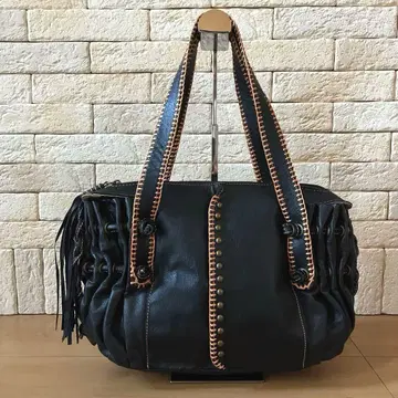 'Irie' 휩 스티치 앤티크풍 천연 가죽 토트백