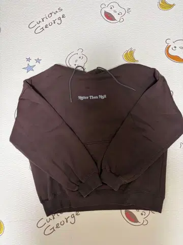 [ HTH ] Hotter Than Hell 후드 부착 후드티 (브라운)