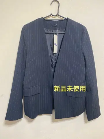 GU 노카라 자켓 스트라이프 M 네이비