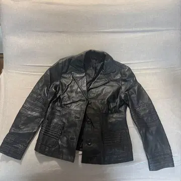 블랙 가죽 자켓 숏 기장 양가죽