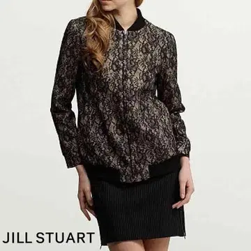 컨디션 최상 JILL STUART 레이스 블루종 블랙 M 질스튜어트