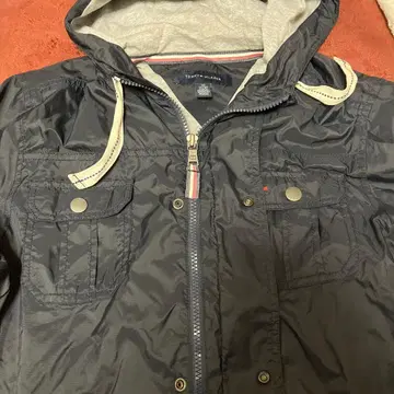 타미힐피거 네이비 나일론 자켓