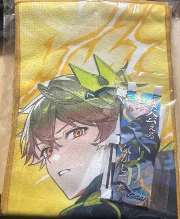 시쿠포니 미코토 머플러 타월 이키리 문언 미니 깃발 Virtual