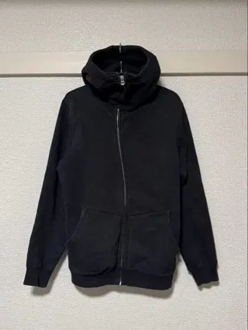 SLOWGUN 풀 집업 후드티 블랙