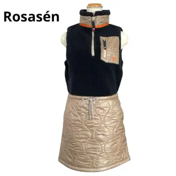 로사젠 골프 이소재 보아 원피스 플리스 퀼팅 방한 S