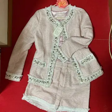 에밀리아 위즈 트위드 셋업 폭시 rady 트위드 자켓