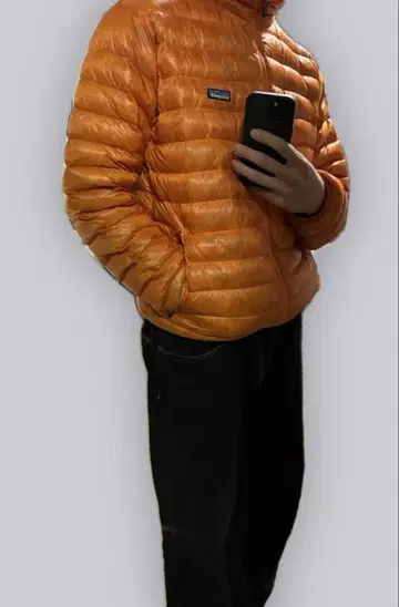 파타고니아 다운 자켓 오렌지 남성용 M 84672 2006년