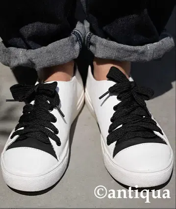 바이컬러 스니커즈 화이트/블랙