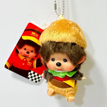 [레어] 몽치치 맥도날드 햄버거 키체인 (새상품 택 포함)