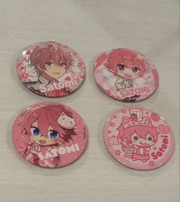 스토푸리 사토미 캔뱃지 4개 세트