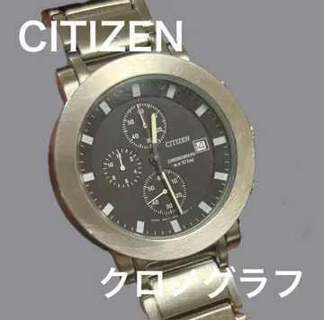 CITIZEN 크로노그래프 손목시계 10기압 방수
