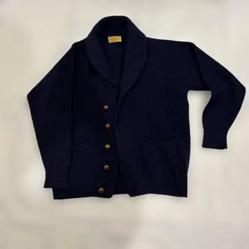 폴 스튜어트 네이비 리브 가디건