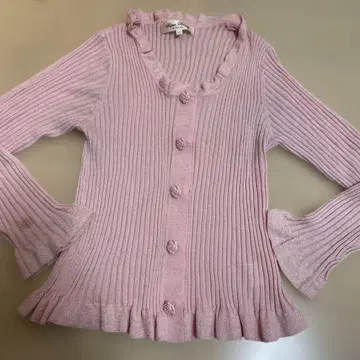 슈퍼 뷰티 42 리브 핑크 가디건