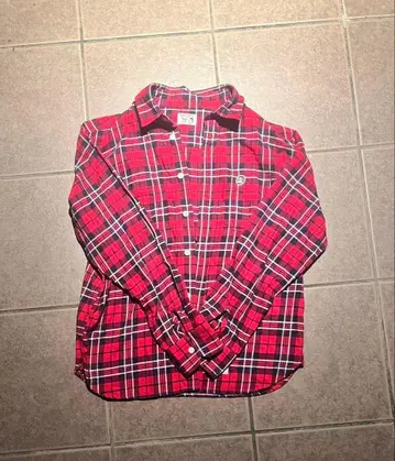 BEN DAVIS 긴팔 플란넬 셔츠 Red & Black