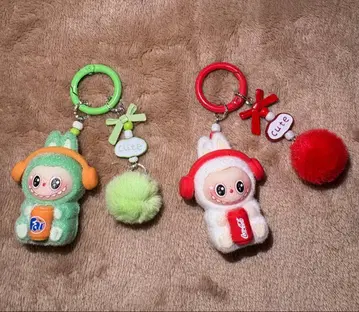 LABUBU 라부부 러브브 키링 2개 세트