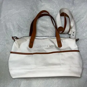 LACOSTE 화이트 2way 백