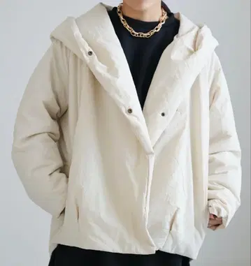 sakishimatokyo 빅 후드 블루종 다운