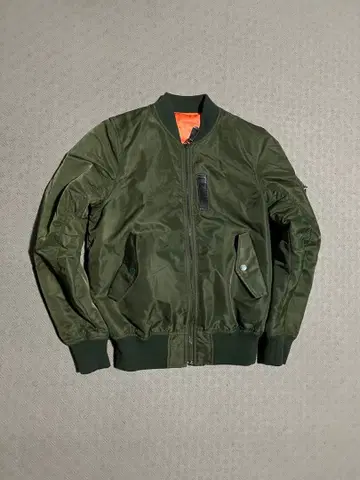 MA-1 스타일 자켓 올리브 그린