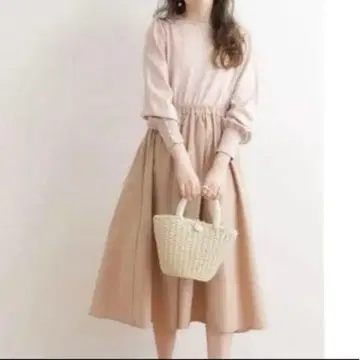 쿠튀르 브로치 도킹 니트 원피스