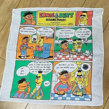 [ 레어 ] 세서미 스트릿 손수건 sony creative