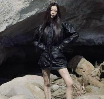 meltthelady fake leather jacket skirt